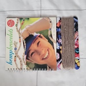 Klutz VINTAGE Hemp Bracelet How to Booklet with Hemp String